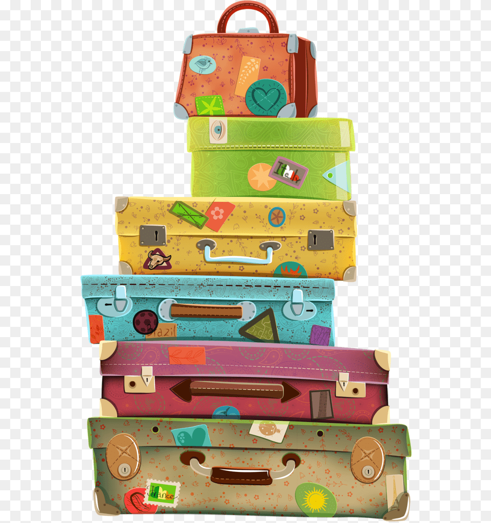 Travel Suitcases Clipart, Baggage, Suitcase Free Png