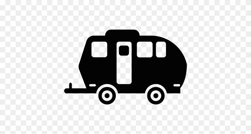 Travel Trailer Flat Icon, Transportation, Van, Vehicle, Caravan Png Image