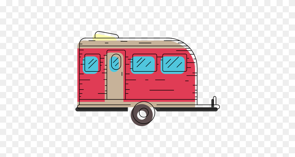 Travel Trailer Illustration, Transportation, Van, Vehicle, Caravan Free Png Download