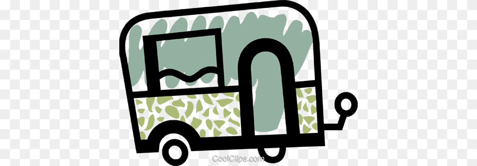 Travel Trailer Royalty Vector Clip Art Illustration, Transportation, Vehicle, Car, Machine Free Png