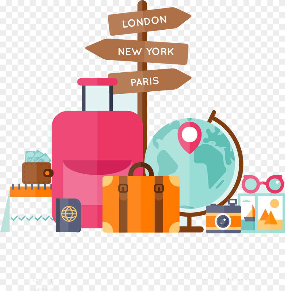 Travel Travel Clipart, Bottle, Accessories, Bag, Handbag Png Image
