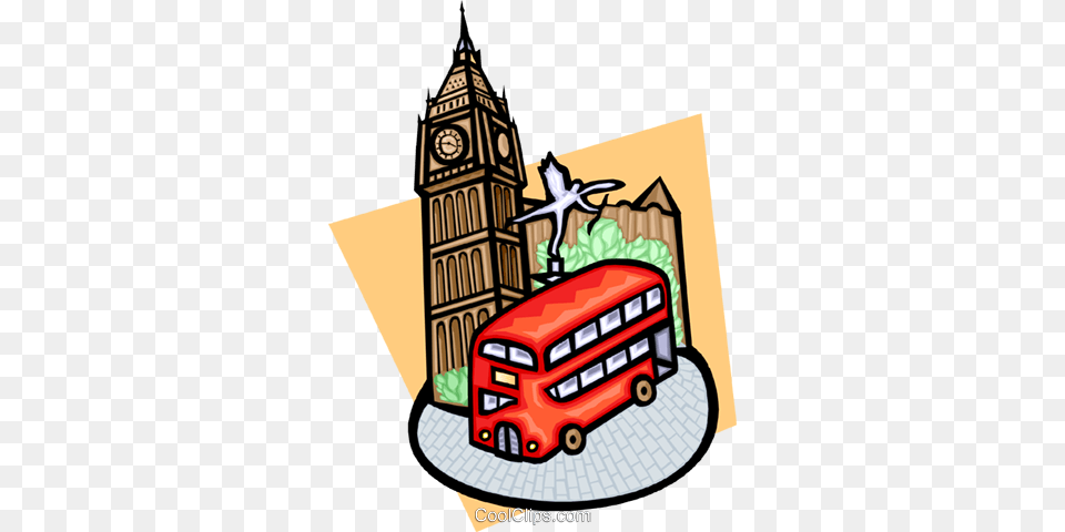 Travel U K Royalty Vector Clip Art Illustration, Architecture, Building, Clock Tower, Tower Free Png