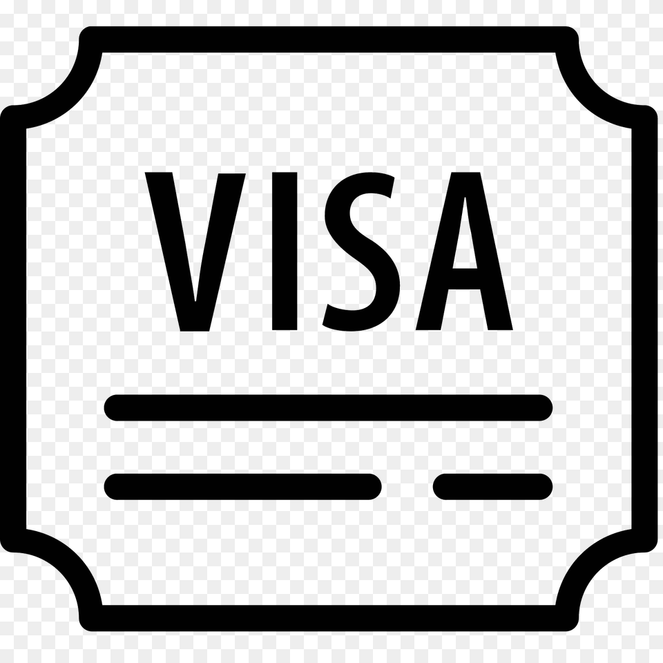Travel Visa Icon, Gray Png Image
