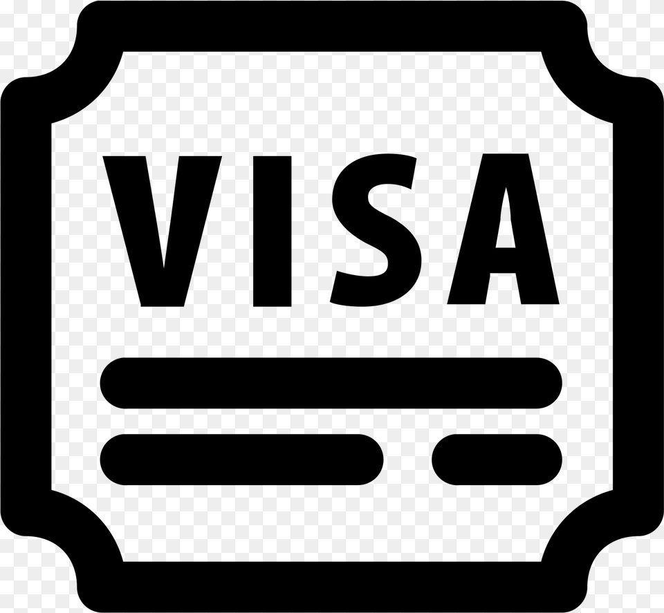 Travel Visa Icon Travel Visa Icon, Gray Png Image