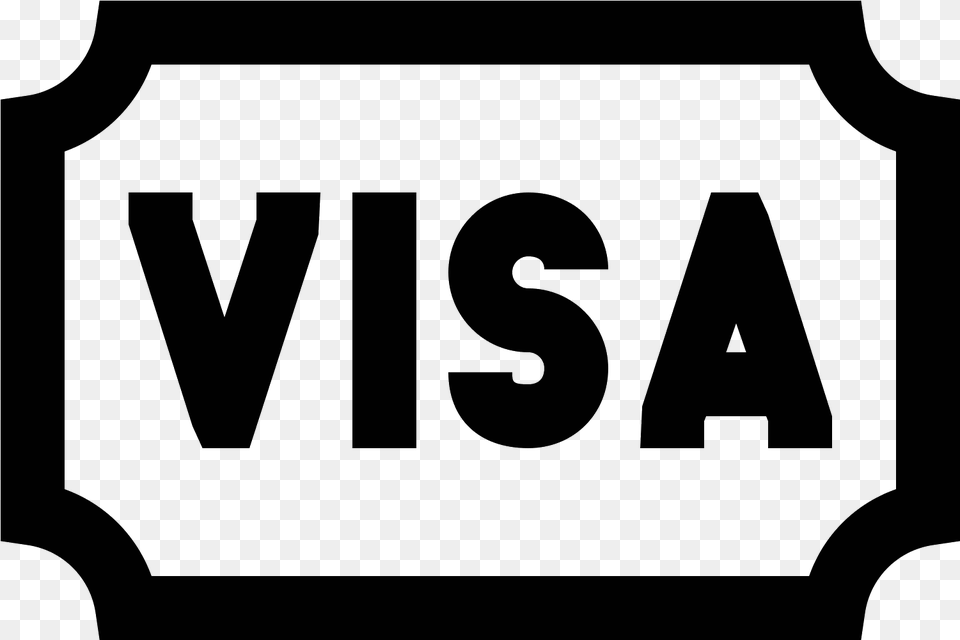 Travel Visa Icon Visa Logo Small, Gray Png