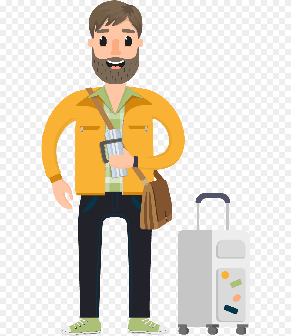 Traveler 6 Image Travel Man Vector, Boy, Child, Person, Male Png