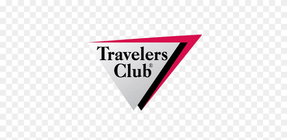 Travelers Club Logo, Triangle, Sign, Symbol, Business Card Png