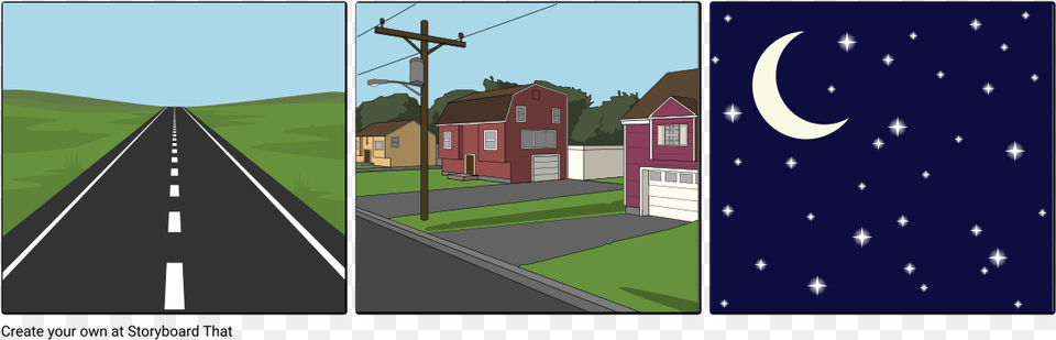 Traveling Comics, Utility Pole, Road, Neighborhood, Street Png Image