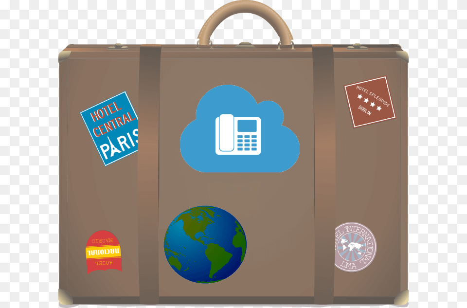 Traveling With Voip Travel, Bag, Baggage, Suitcase, Briefcase Free Png Download