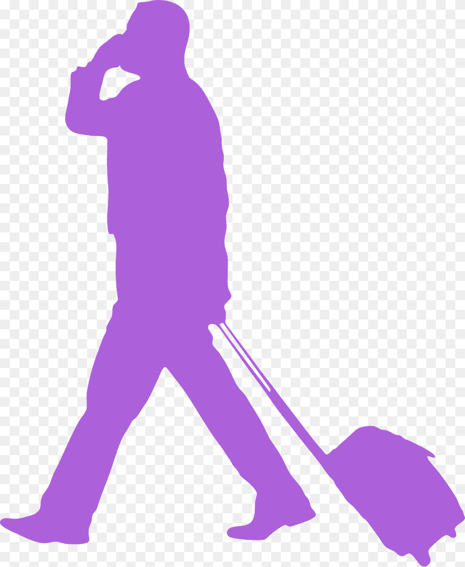 Travelling Businessman Silhouette, Cleaning, Person, Adult, Male Free Png