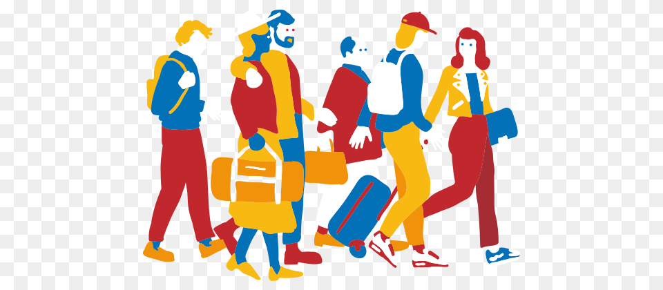 Travelling In Groups Hop, Person, People, Adult, Man Free Transparent Png