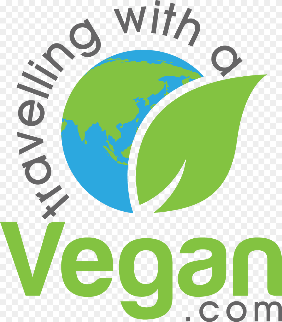 Travelling With A Vegan Graphic Design, Green, Logo Png Image