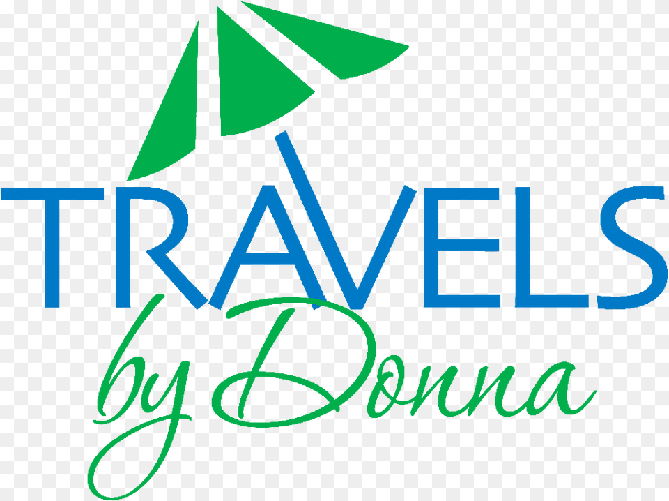 Travels By Donna Calligraphy, Green, Logo, Text Png Image