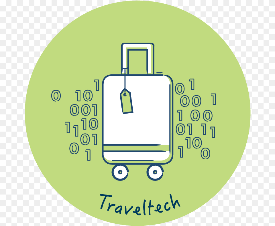 Traveltech Icon Circle, Bag, Disk Free Png Download