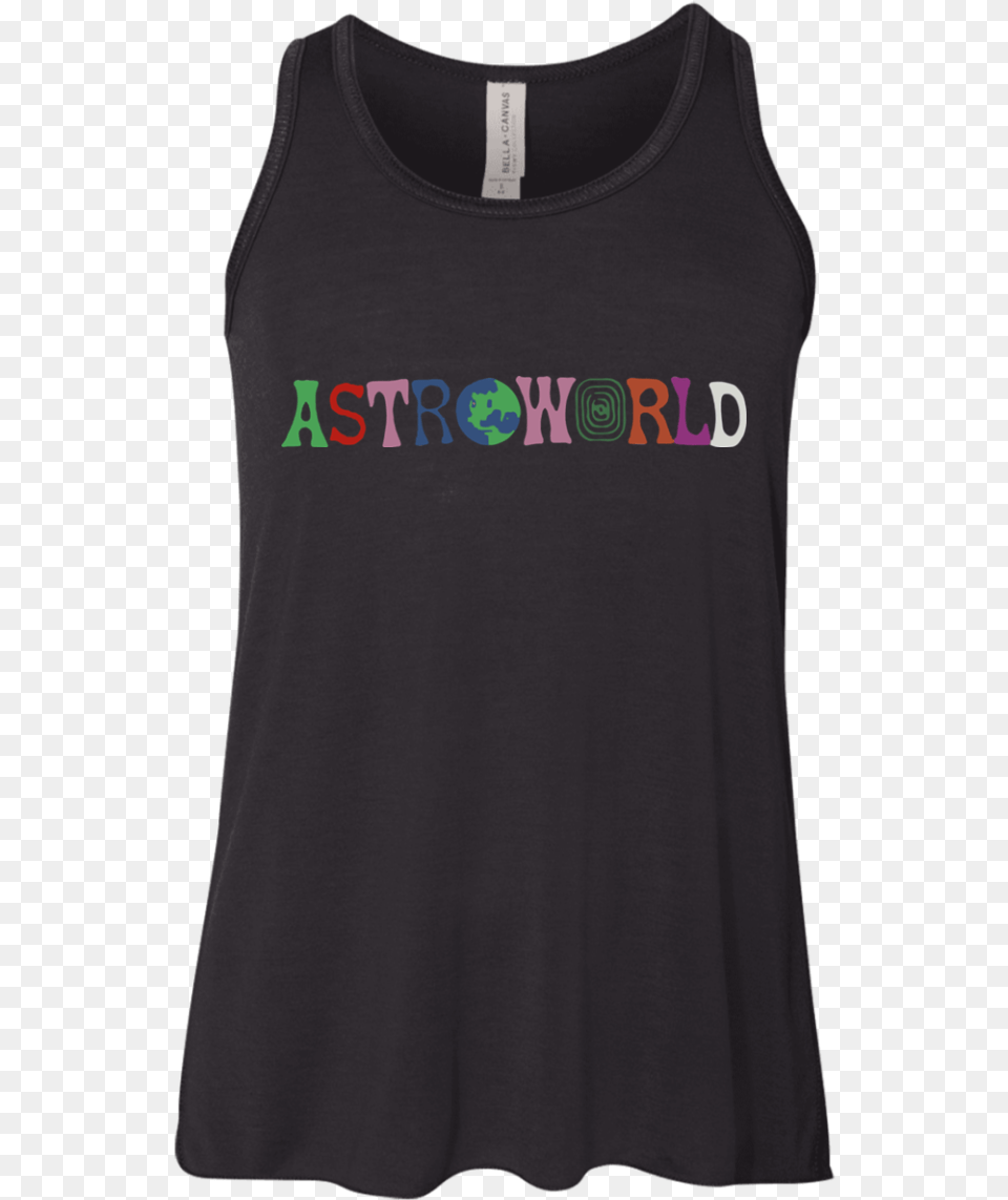Travis Scott Astroworld Shirt Youth Flowy Racerback Bella Canvas Youth Flowy Racerback Tank, Clothing, Tank Top Png Image