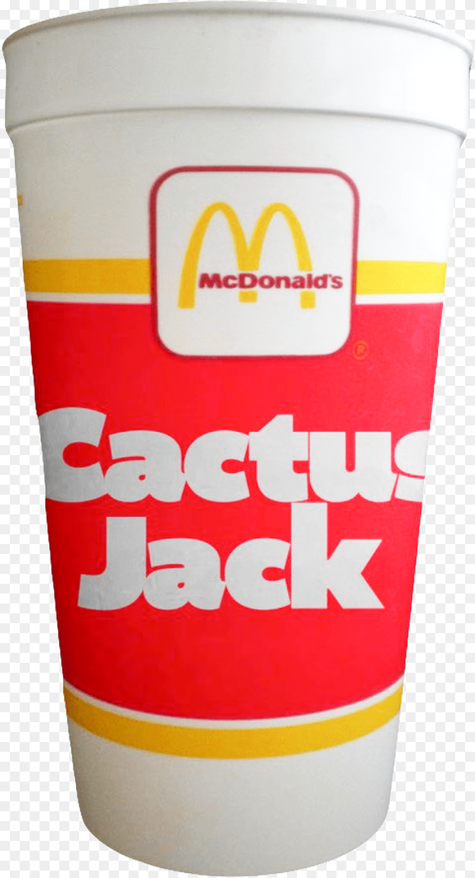 Travis Scott X Mcdonaldu0027s How A Burger Order Becomes Cactus Jack Mcdonalds Styrofoam Cup, Dessert, Food, Yogurt, Can Png Image