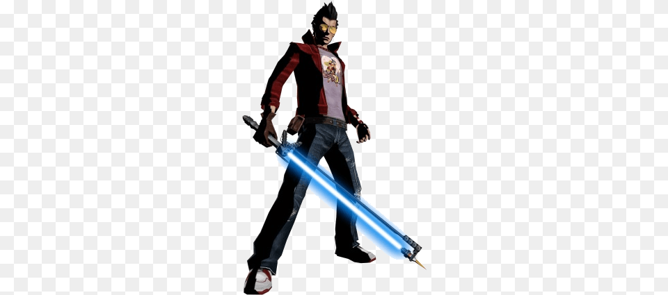 Travis Touchdown No More Heroes, Weapon, Sword, Person, Man Png Image