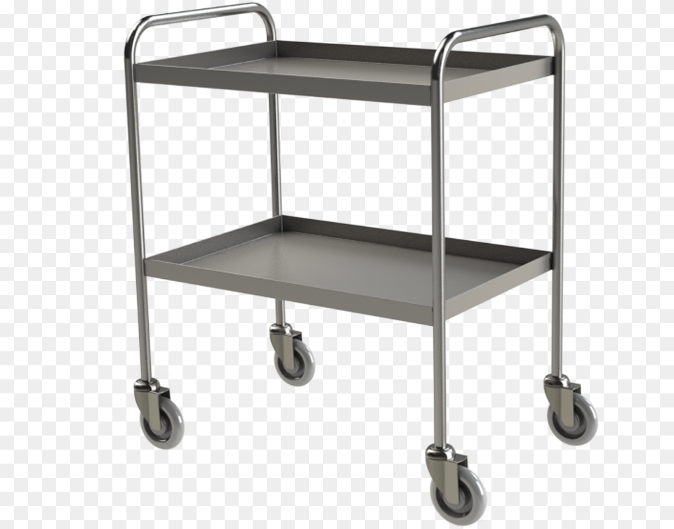 Tray Clearing Trolley 2 Tier Hero 3 Large Healthcare Trolley, Crib, Furniture, Infant Bed Free Png Download