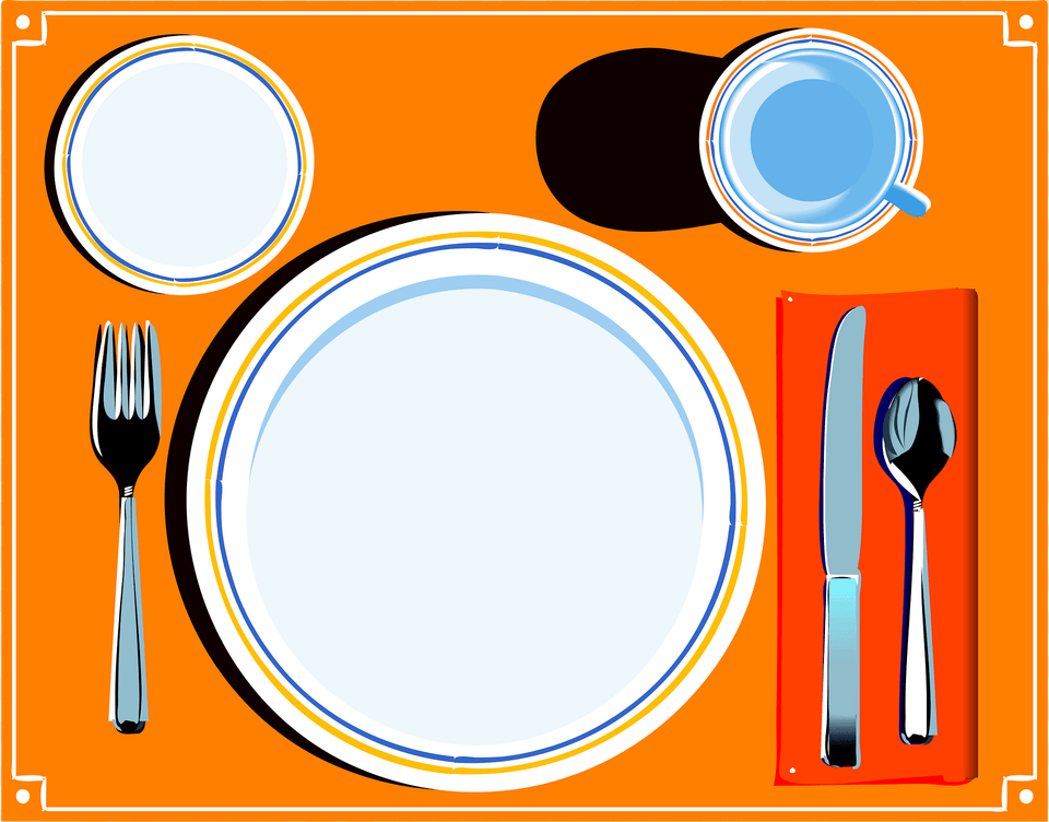 Tray Clipart, Cutlery, Fork, Spoon Free Png