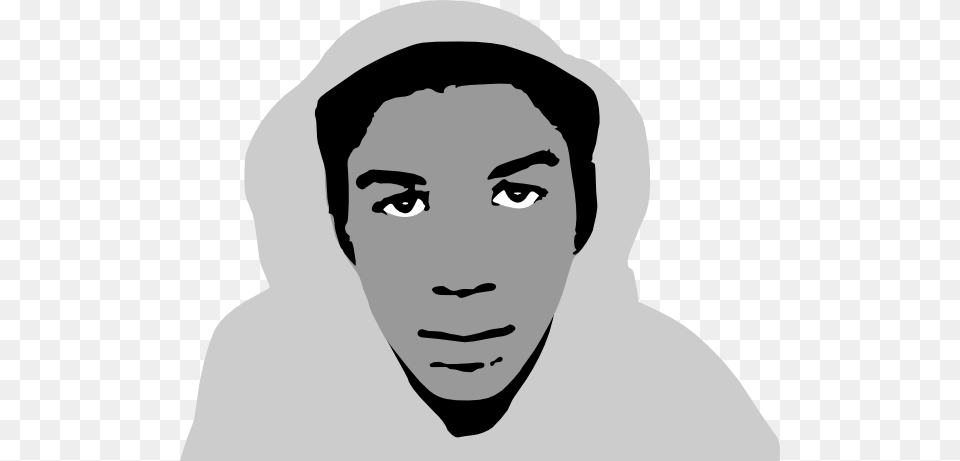 Trayvon Martin Clip Art, Head, Stencil, Portrait, Face Free Png