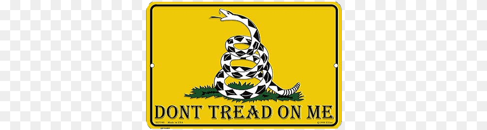 Tread On Me Gadsden Tea Party Metal Sign, Text Png Image