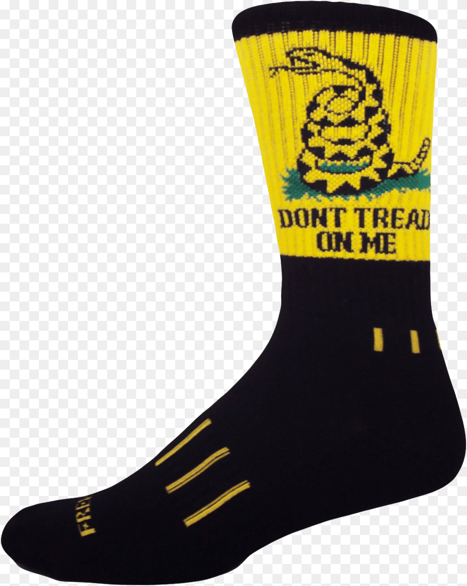Tread On Me Moxy Socks Black With Yellow Don39t Tread On Me Usa, Clothing, Hosiery, Sock Png Image
