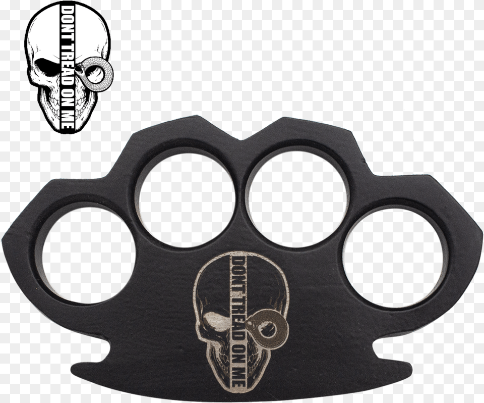 Tread On Me Steam Punk Black Solid Steel Knuckles Brass Knuckles Png