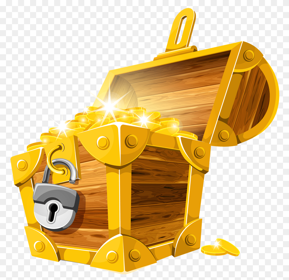 Treasure Chest, Bulldozer, Machine Png Image