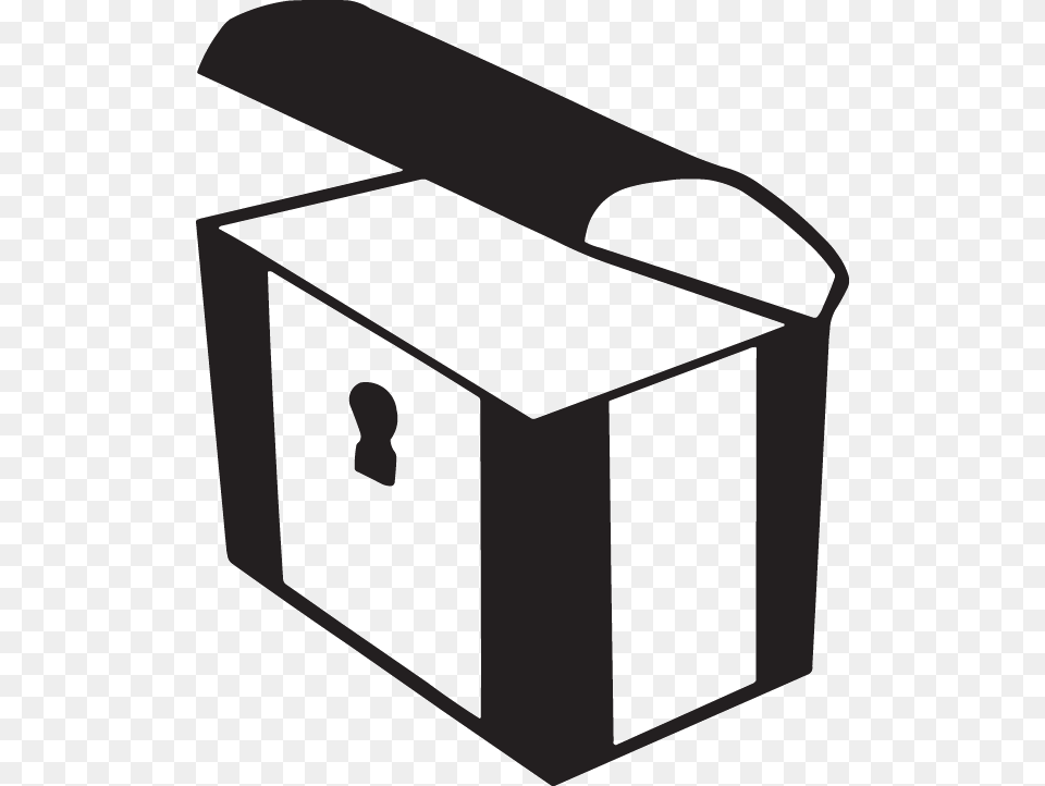 Treasure Chest Decal, Box, Cardboard, Carton, Mailbox Free Transparent Png
