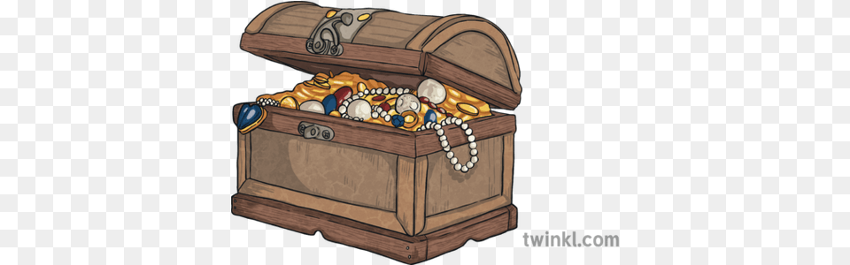 Treasure Chest Gold Coins Pirate Loot Trunk Reward Mps Ks2 Cake Png