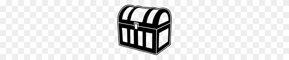 Treasure Chest Icons Noun Project, Gray Png