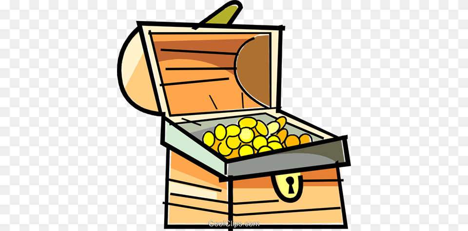 Treasure Chest Royalty Vector Clip Art Illustration, Box Png