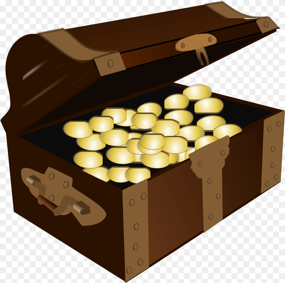 Treasure Chest With Gold Coins Creative Common Image Treasure Chest, Medication, Pill Free Png Download