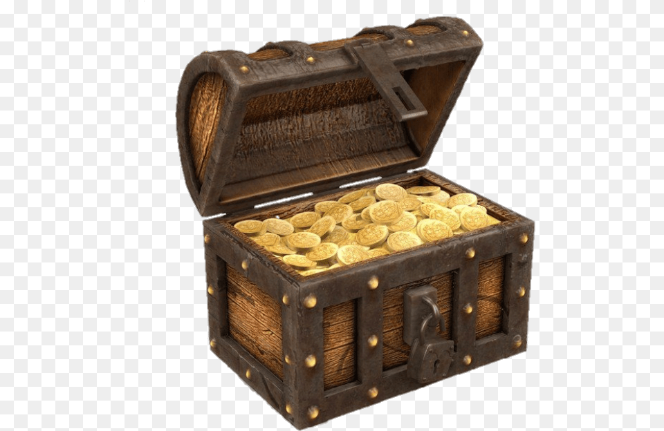 Treasure Gold Box Gold Pirate Treasure Chest, Mailbox Png