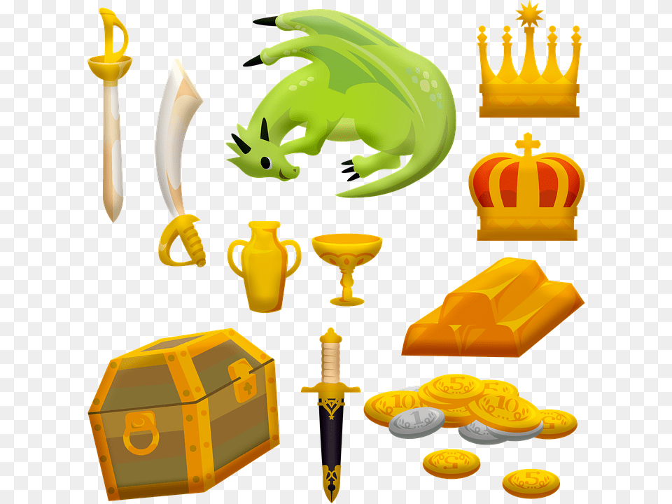 Treasure Kings Crown Sword Dragon Slayer Scotland Png