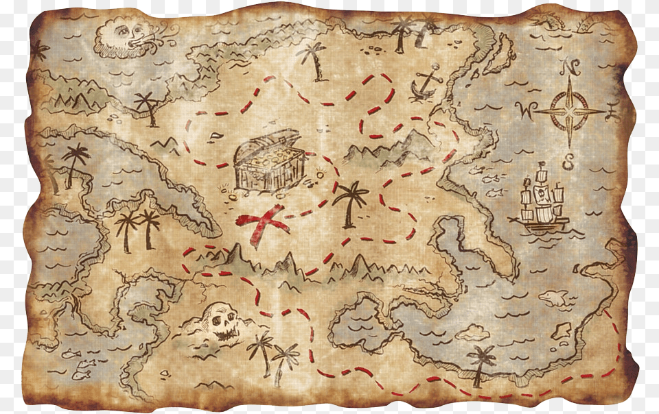 Treasure Map, Home Decor, Rug, Adult, Bride Png