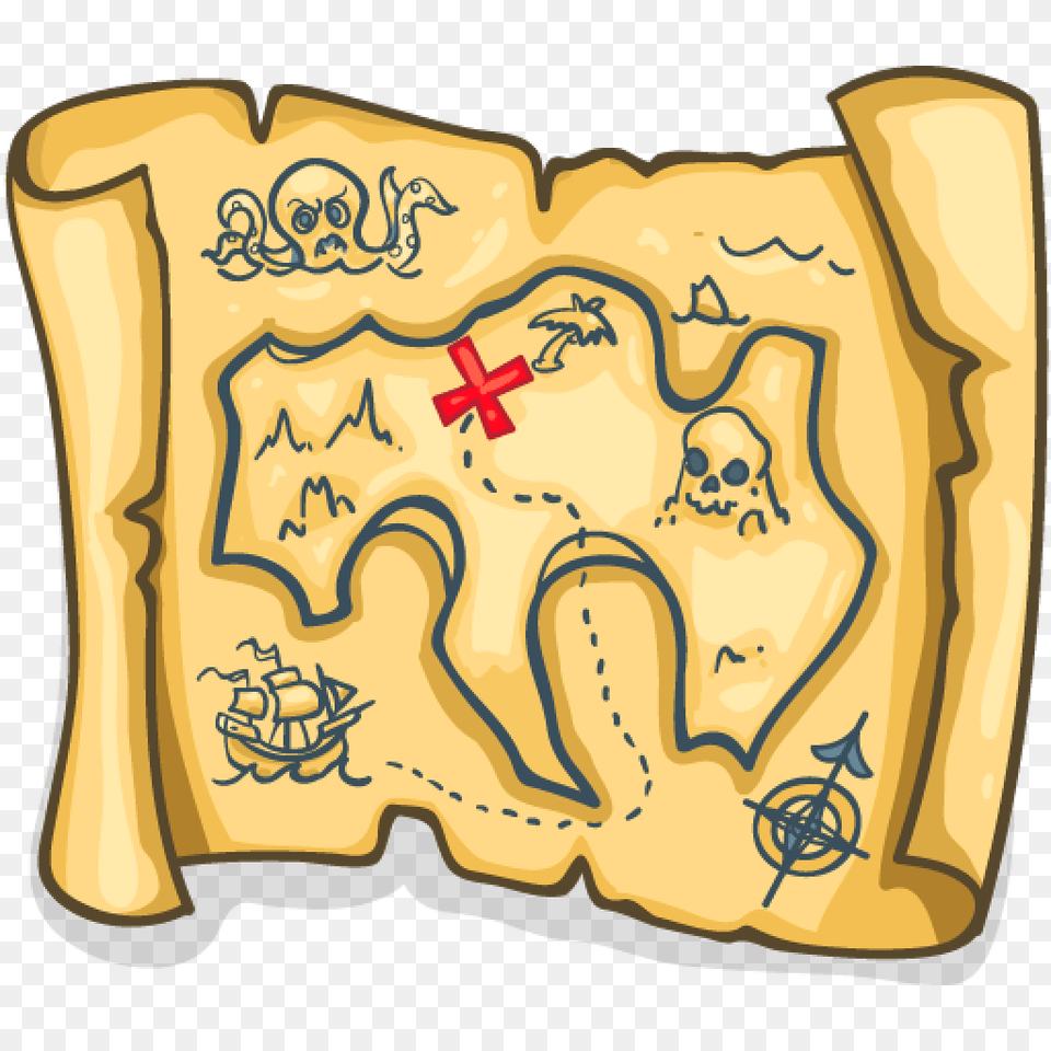 Treasure Map, Text, Bread, Food, Toast Free Png