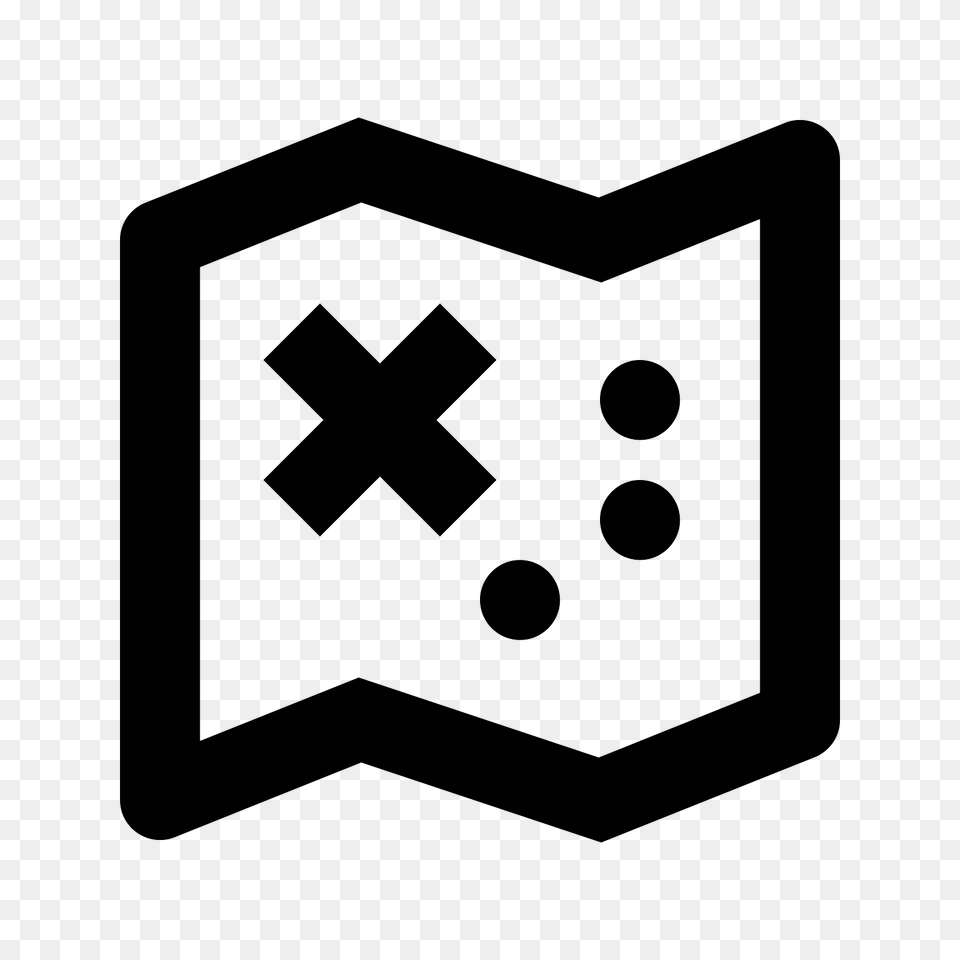 Treasure Map Icon, Gray Png Image