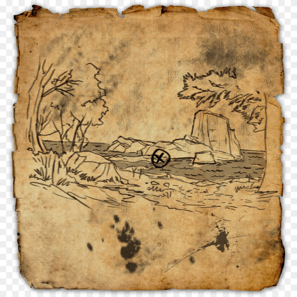 Treasure Map Southern Elsweyr Treasure Map, Art, Painting, Text, Book Png Image