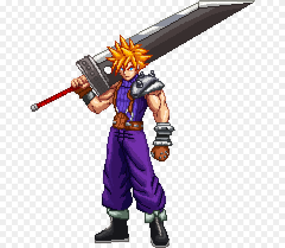 Treat Cloud Strife Pixel Art, Book, Comics, Publication, People Png