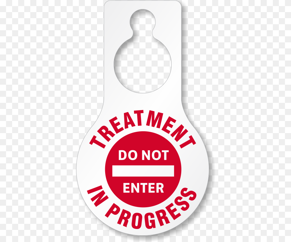 Treatment In Progress Door Hanger, Logo, Symbol, Animal, Bird Free Png