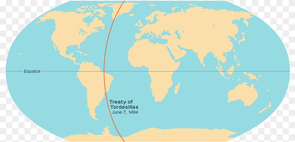 Treaty Of Tordesillas June 7 1494 Atlas, Astronomy, Outer Space, Planet, Globe Free Transparent Png