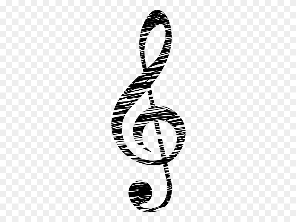 Treble Clef Gray Free Png Download