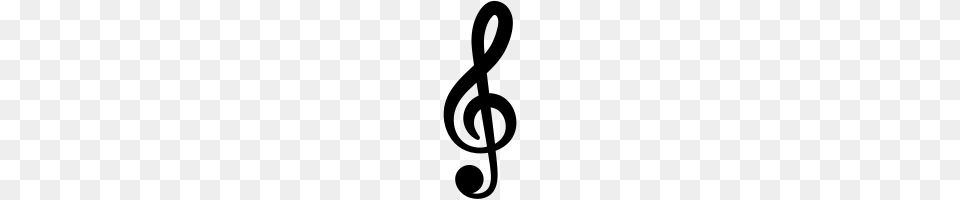 Treble Clef Image, Gray Free Png Download