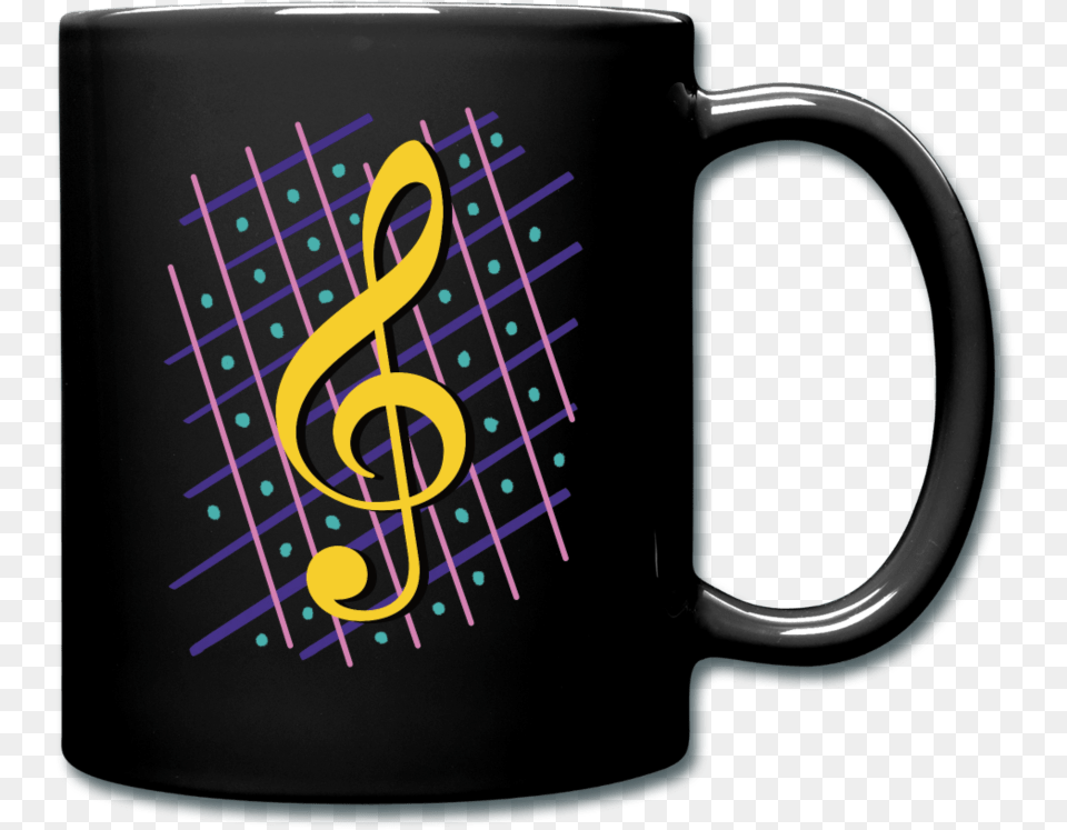 Treble Clef Mug, Cup, Beverage, Coffee, Coffee Cup Free Png