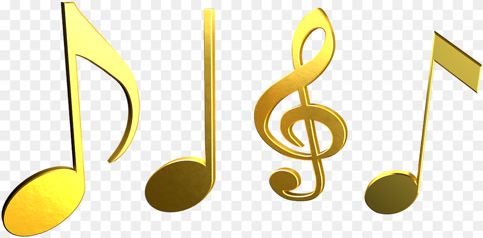Treble Clef Music Image On Pixabay Golden Music Notes, Accessories, Earring, Jewelry, Treasure Free Png