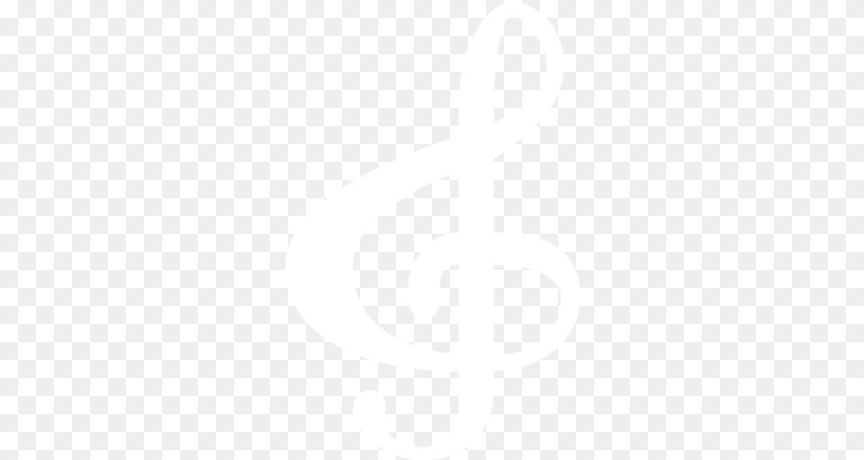 Treble Clef No Background White Music Symbol, Text, Alphabet, Ampersand, Smoke Pipe Free Png