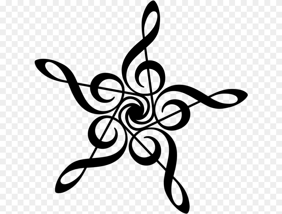 Treble Clef Pic, Gray Free Transparent Png