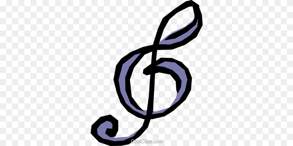 Treble Clef Royalty Vector Clip Art Illustration, Bow, Weapon, Knot Png Image