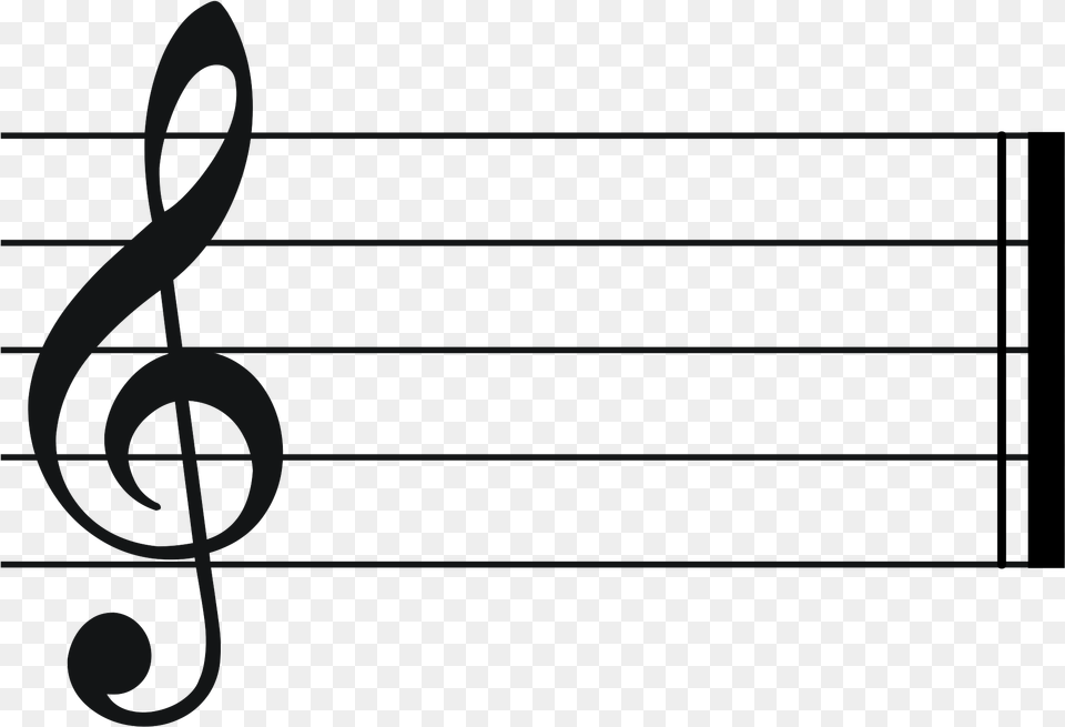 Treble Clef Staff Picture Freeuse C Major Key Signature, Text Png Image